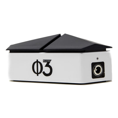 Black and white device with 'φ3' branding on a white background