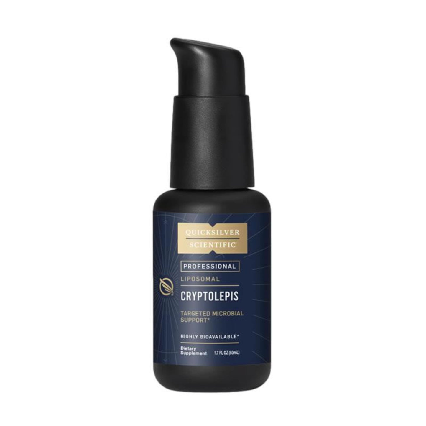 Bottle of Quicksilver Scientific Cryptolepis on a white background