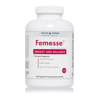 Femesse dietary supplement bottle by Arthur Andrew Medical on a white background