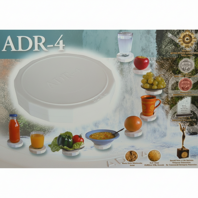 box of ADR Systems ADR-4 Food and Beverage Harmonizer disk showing many foods and beverages on disks