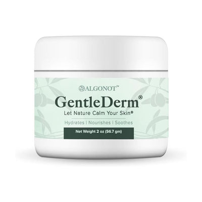 Jar of Algonot GentleDerm cream on a white background