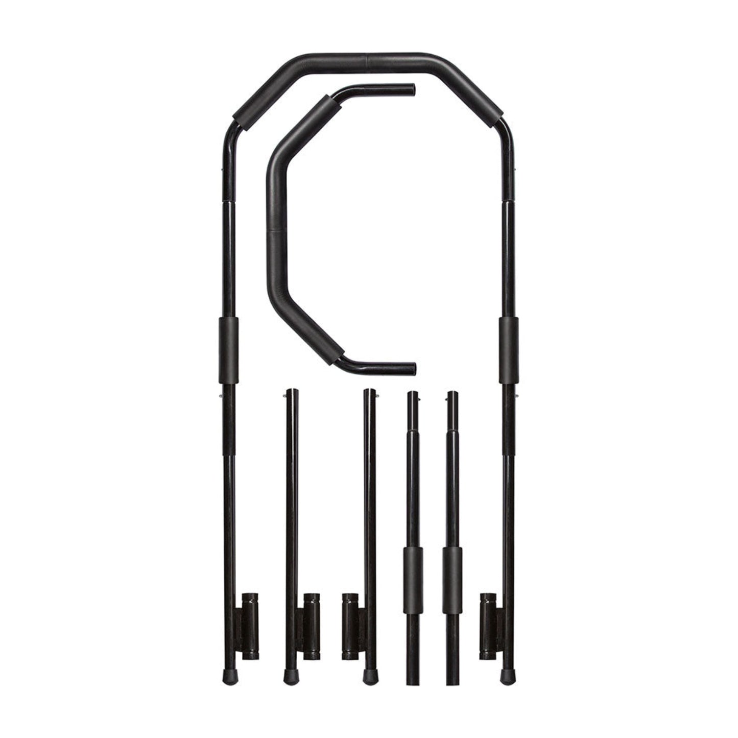 black balance bar parts for Cellerciser on white