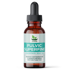 Bottle of Exsula Fulvic Superfine on a white background