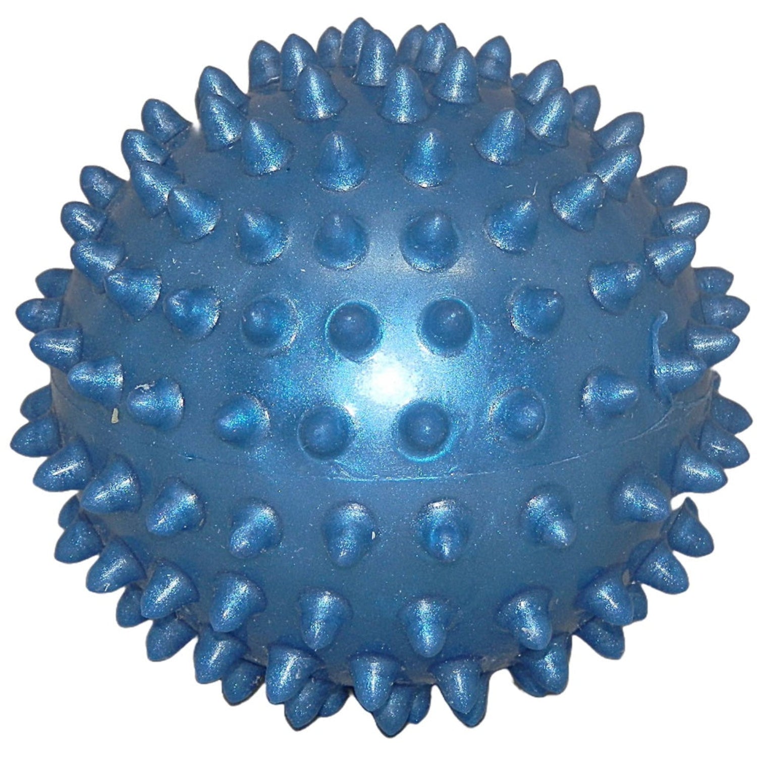 Blue spiky ball on a white background