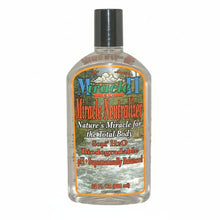 Bottle of Miracle Neutralizer with label on a white background