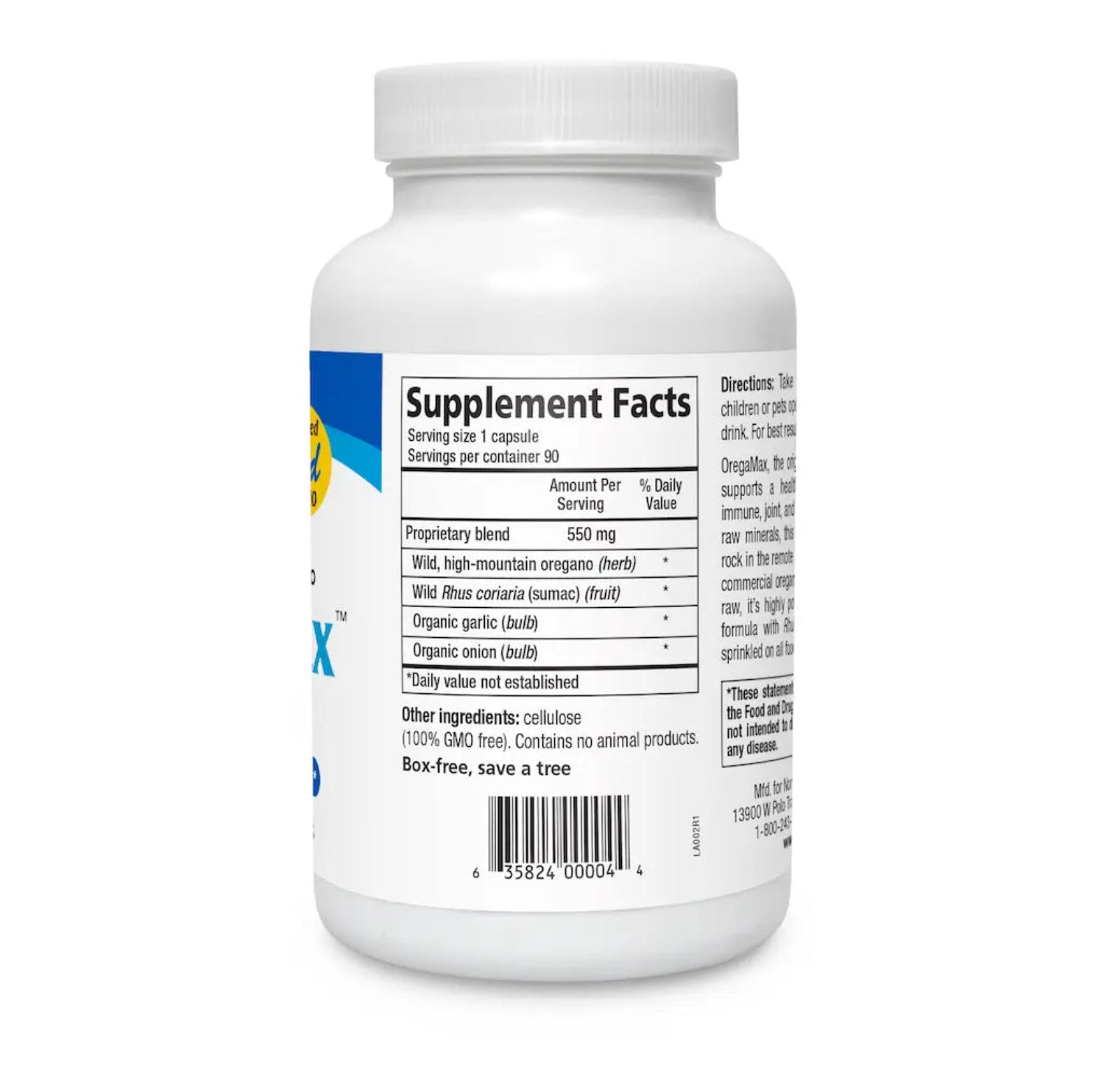 Supplement bottle with label showing 'Supplement Facts' on a white background