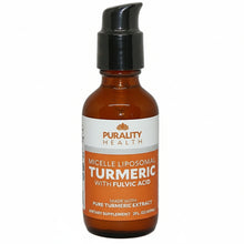Bottle of Purity Health Micelle Liposomal Turmeric with Fulvic Acid on a white background